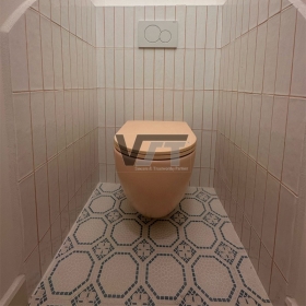VST Engraved cement tile in Renovation project in Czech R.P - Designed by Jana Zadak