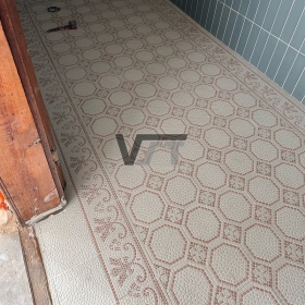 VST Engraved cement tile in Renovation project in Czech R.P - Designed by Jana Zadak