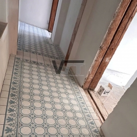 VST Engraved cement tile in Renovation project in Czech R.P - Designed by Jana Zadak