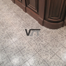 VST Cement tile in a restaurant in Nagoya, Japan