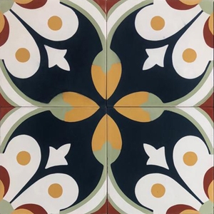 Cement tile matt finish