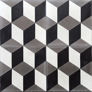 Cement tile matt finish