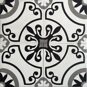 Cement tile matt finish