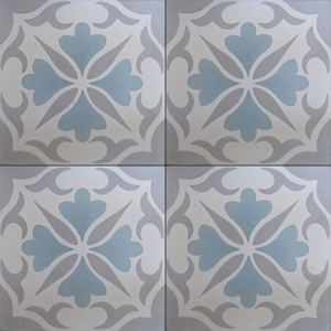 Cement tile matt finish