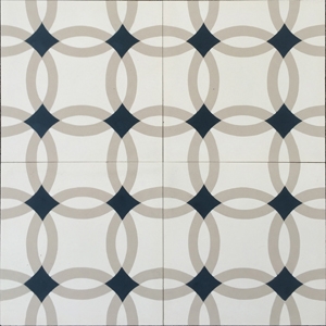 Cement tile matt finish