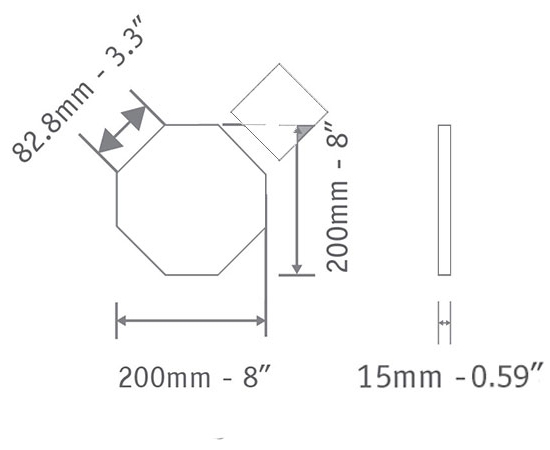 Octagon Big Filler 200x200mm