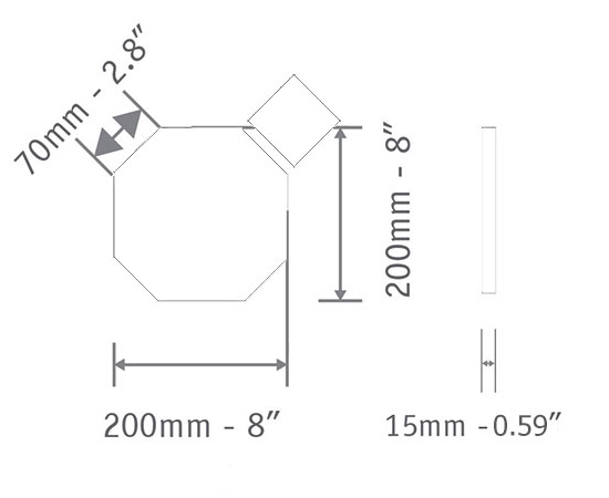 Octagon Small Filler 200x200mm