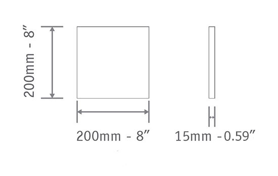 Square 200x200mm