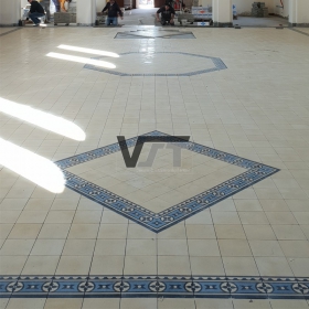 VST terrrazzo cement tile in Church project in Czech