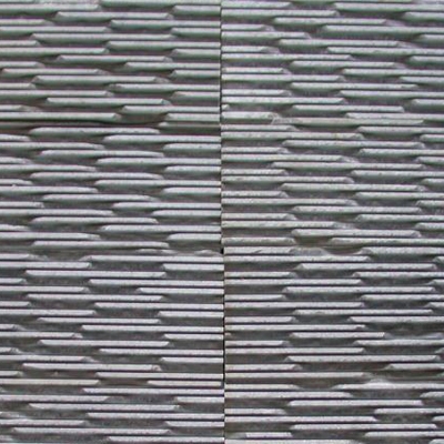 Combed white marble