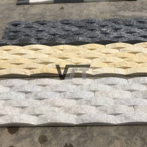 Solid color wave shape