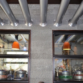 Basalt flamed wave wall (USA)