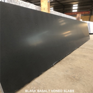 Black basalt honed slabs