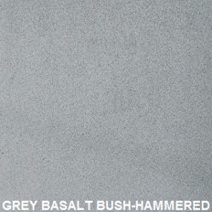 Grey basalt bush hammered