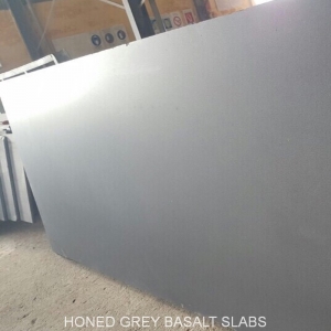 Honed Grey basalt slabs