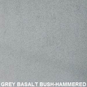 Grey basalt bush hammered