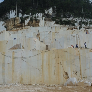 White marble quarry